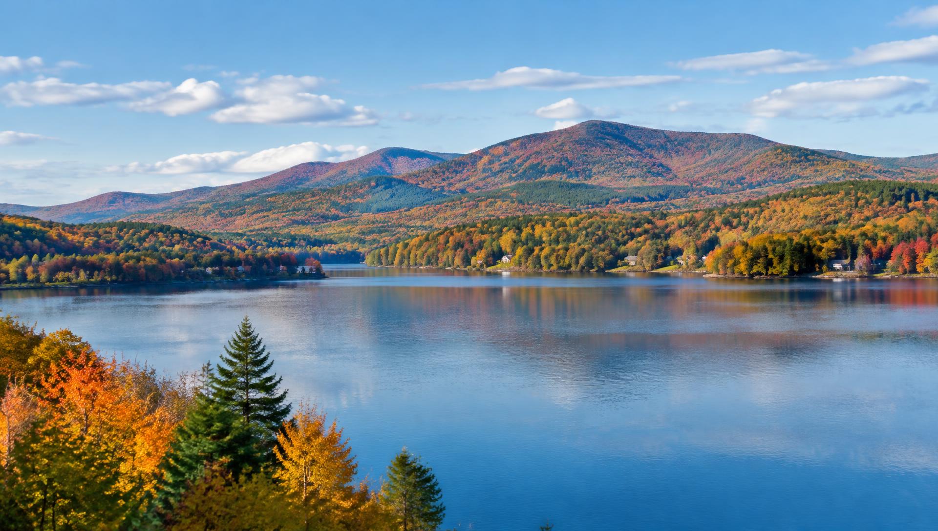 Landscape view of Rutland County, Vermont