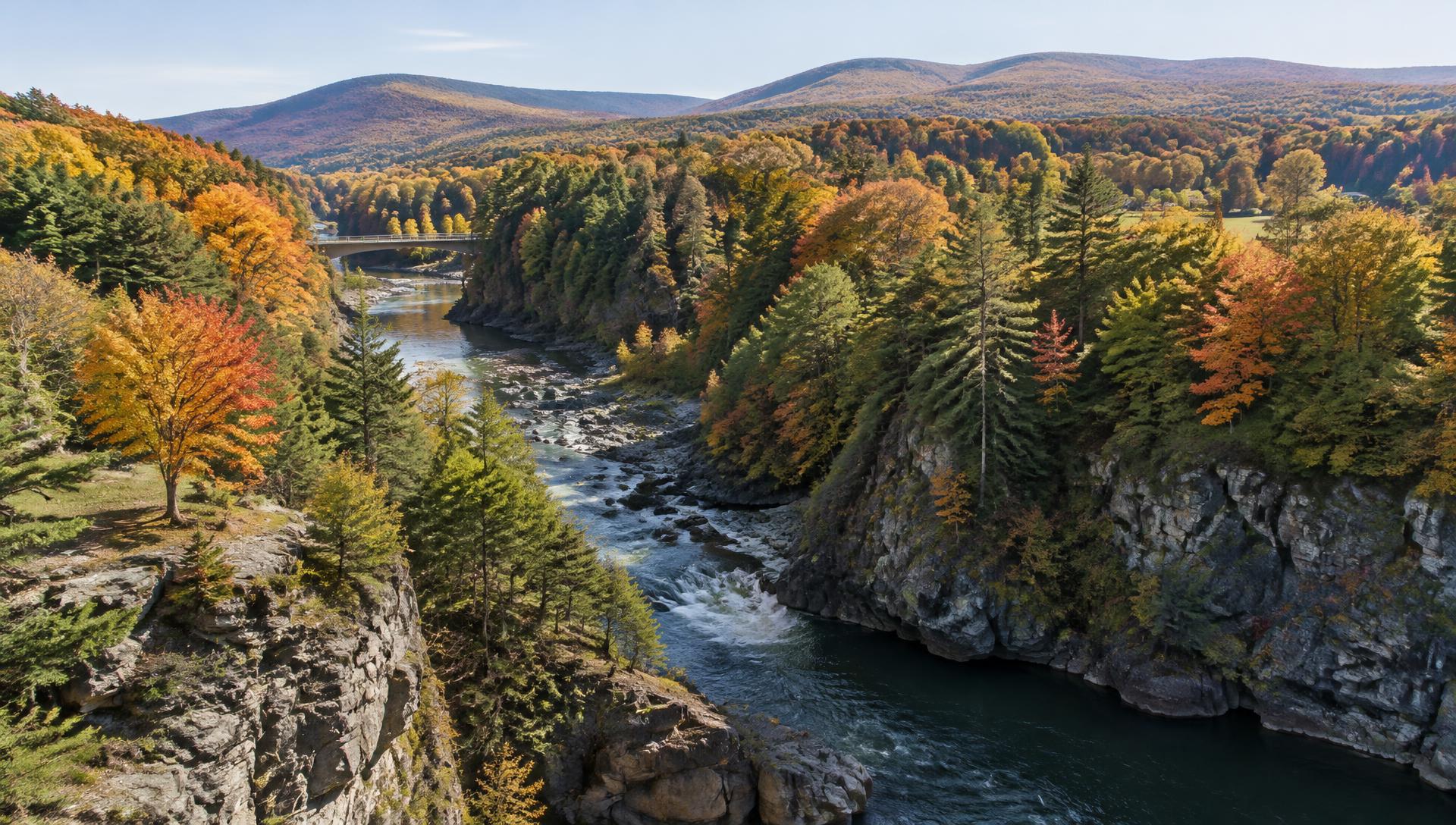 Landscape view of Windsor County, Vermont